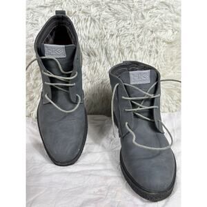 Hawke & Co. Billy Men’s Memory Foam Gray Ankle Boots Suede Shoes Size 11